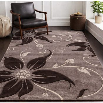 modern barna mintás szőnyeg nappaliba Venice 1203 160x220 cm puha felülettel