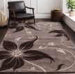 modern barna mintás szőnyeg nappaliba Venice 1203 160x220 cm puha felülettel
