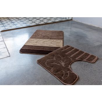 Fürdőszoba szőnyeg 2 részes Aralia barna 50x80cm