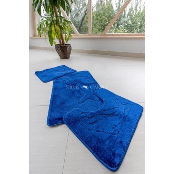 Fürdőszoba szőnyeg 3 részes Balea kék delfines 50x80cm