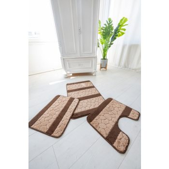 Fürdőszoba szőnyeg 3 részes Caprina barna 50x80cm