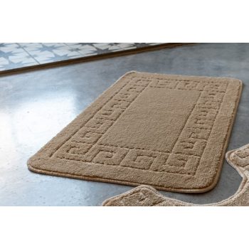 Fürdőszoba szőnyeg Greek Key görög bézs 50x80cm