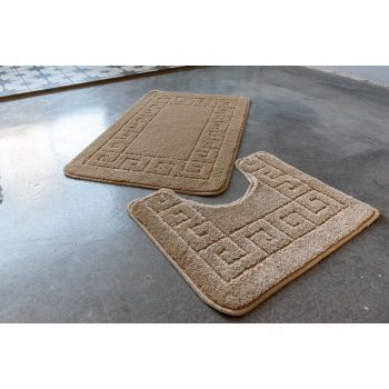   Fürdőszoba szőnyeg 2 részes Greek Key görög bézs 50x80cm