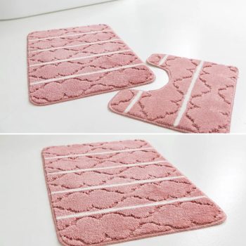 Fürdőszoba szőnyeg 3 részes Hera púder 50x80cm