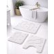 Fürdőszoba szőnyeg 3 részes Hil fehér talpas 50x80cm