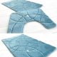 Fürdőszoba szőnyeg 3 részes Jupiter türkiz zöld 50x80cm