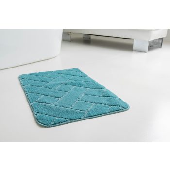 Fürdőszoba szőnyeg Lotus türkiz zöld 50x80cm