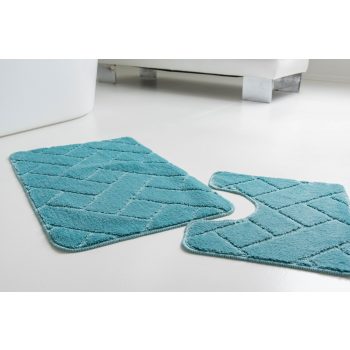 Fürdőszoba szőnyeg 2 részes Lotus türkiz zöld 50x80cm