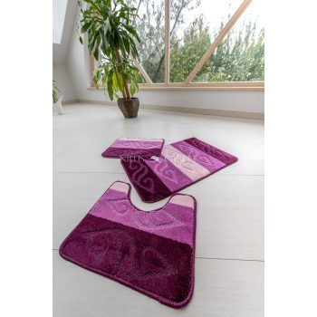Fürdőszoba szőnyeg 3 részes Moldovit lila 50x80cm