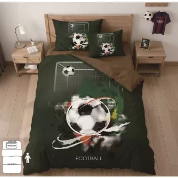Ágyneműhuzat Zöld football Focis 3 részes