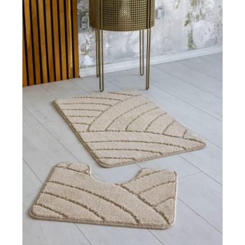 Fürdőszoba szőnyeg 2 részes Sahs bambusz bézs 50x80cm