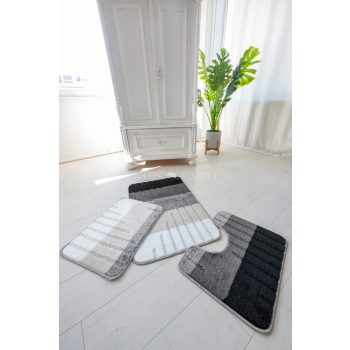 Fürdőszoba szőnyeg 3 részes Toronto szürke 50x80cm