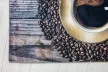 Konyhai szőnyeg Gordon 60x180cm Barna kávés szemcsés