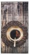 Konyhai szőnyeg Gordon 80x150cm Barna kávés szemcsés