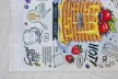 Konyhai szőnyeg Gordon 60x180cm Fehér Palacsintás