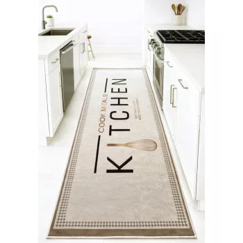 Konyhai szőnyeg Gusto 60x180cm Krém-Arany Habverő
