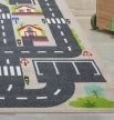 Gyerek szőnyeg Autópályás Bézs 