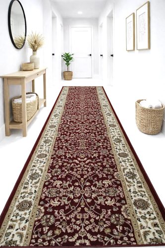 Futószőnyeg Heritage 13 67cm széles méteráru Bordó
