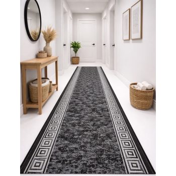 Futószőnyeg Hermes Görög minta Antracit 