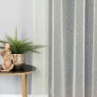 Függöny méteráru Ekrü hópehely minta 280cm magas Krém
