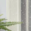 Kész függöny Lux krém Hópehely minta 300x210cm Rúdra húzható