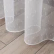 Függöny méteráru Fehér hópehely minta 290cm magas Fehér