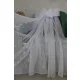 Kész függöny IMPERIAL Lux Fehér 3d karikás 400x180cm