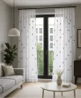 Kész függöny IMPERIAL Lux Törtfehér Szürke 3d karikás 300x180cm