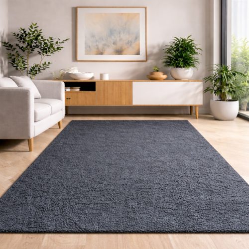 Modern szőnyeg Industrial Lux (Lines) 250x400cm Antracit Kékes