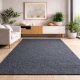 Modern szőnyeg Industrial Lux (Lines) 200x400cm Antracit Kékes