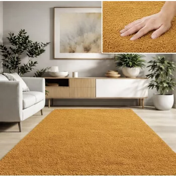 Modern szőnyeg Industrial Lux (Mustar) 200x400cm Mustár