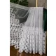 Fehér jacquard voile kész függöny  hullámos mintával - Függöny Outlet Szőnyegház