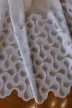 Fehér jacquard voile kész függöny  hullámos mintával - Függöny Outlet Szőnyegház