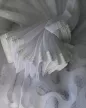 Fehér jacquard voile kész függöny  hullámos mintával - Függöny Outlet Szőnyegház