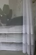 Kész függöny Jacquard fehér modern csíkos