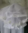 Kész függöny Jacquard fehér modern csíkos