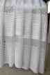 Kész függöny Jacquard fehér modern csíkos
