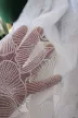 Kész függöny Jacquard fehér Páfrányfenyő 