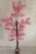 Műnövény Japán Cseresznyefa virág Rózsaszín 180cm magas  Barna Kaspóval