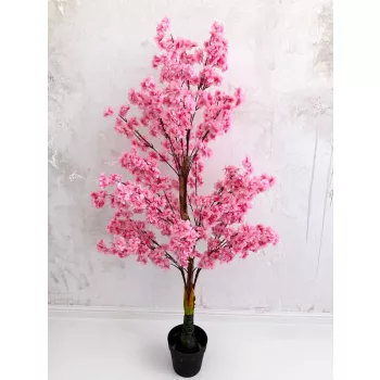   Műnövény Ayami Cseresznyefa Rózsaszín 130-140cm magas Fekete Kaspóval