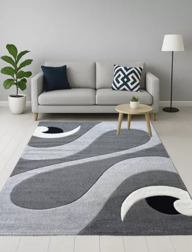 Modern szőnyeg Universal 8101 (Grey) 60x110cm Szürke
