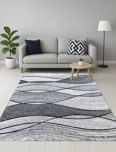 Modern szőnyeg Universal 8107 (Grey) 80x250cm Szürke