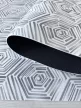 Konyhai szőnyeg Lux Mat 65x200cm Rombusz mintás Szürke-Fehér