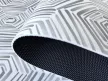Konyhai szőnyeg Lux Mat 65x200cm Rombusz mintás Szürke-Fehér