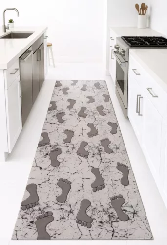 Konyhai szőnyeg Lux Mat 65x200cm Bézs Talpas