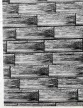 Konyhai szőnyeg Lux Mat 65x200cm Tégla mintás Szürke