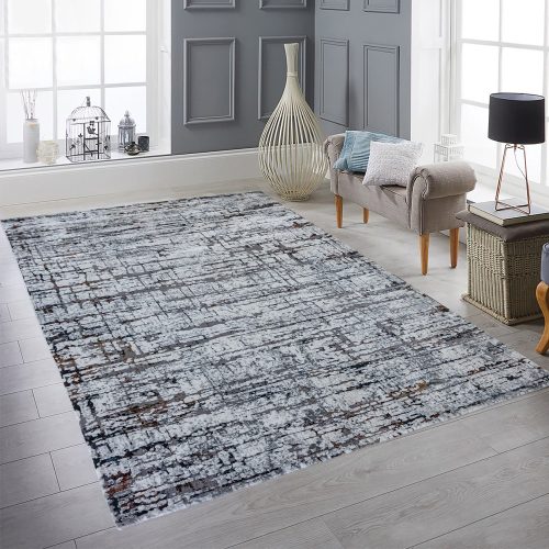 Modern szőnyeg Scarabeus 2756 (Cream-Grey) 80x150cm Szürke-Kék