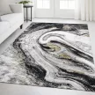 Modern szőnyeg Marble 163 (Black) 80x150cm Fekete-Arany
