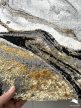 Modern szőnyeg Marble 258 (Black) 200x280cm Fekete-Arany