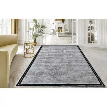   Modern szőnyeg Marble 352 (Black) 200x280cm Szürke-Fekete AKCIÓS